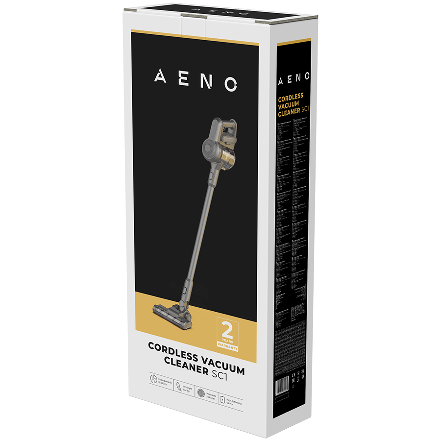AENO Cordless vacuum cleaner SC1: electric turbo brush, LED lighted brush, resizable and easy to maneuver, 120W - Slika 4