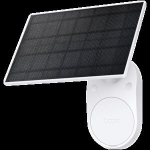 TP-LINK Tapo Solar Panel, Max.Charg: 5.2V 2.5W, Type-C charging Port, Non-Stop Power, Flexible Solar Installation, Works with Tapo Battery Camera, 4m Charging Cable(Total), Weatherproof (IP65), (work with Tapo C400, C410, C420, C425)