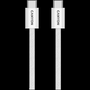 CANYON cable OnWire 60MG C-C 60W Magnet Braided 1m White