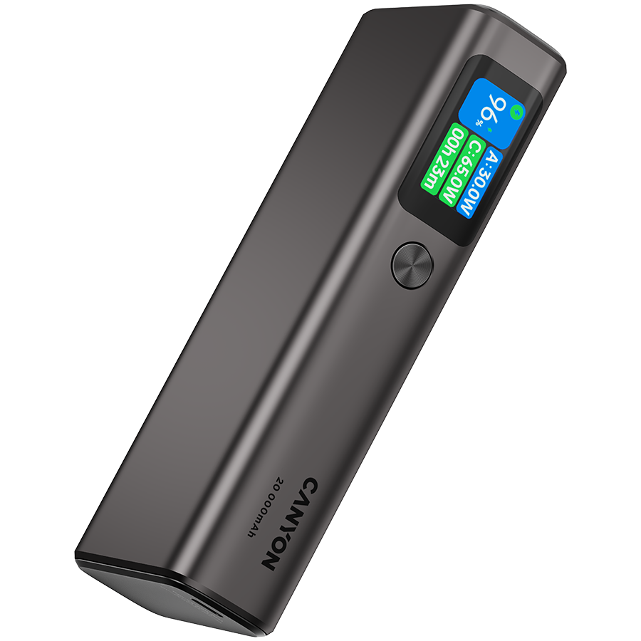 CANYON power bank OnPower 230 TFT 20000 mAh PD130W Dark Grey - Slika 4
