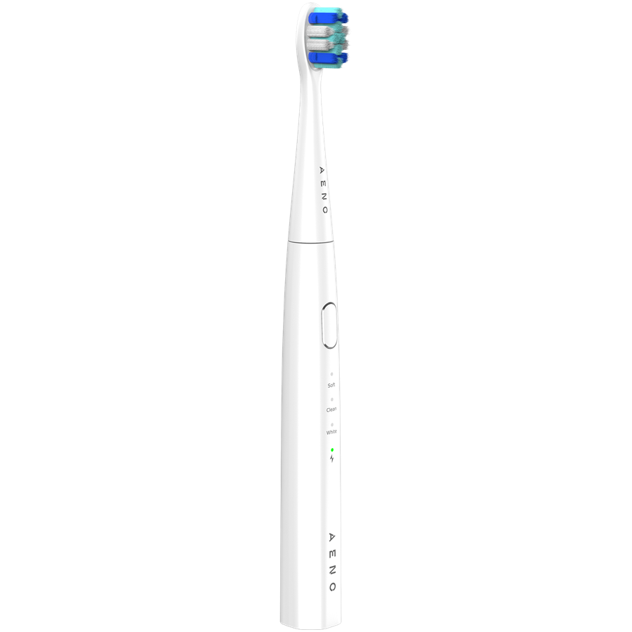 AENO Sonic Electric toothbrush, DB7: White, 3modes, 1 brush head + 2 stickers, 30000rpm, 100 days without charging, IPX7 - Slika 3