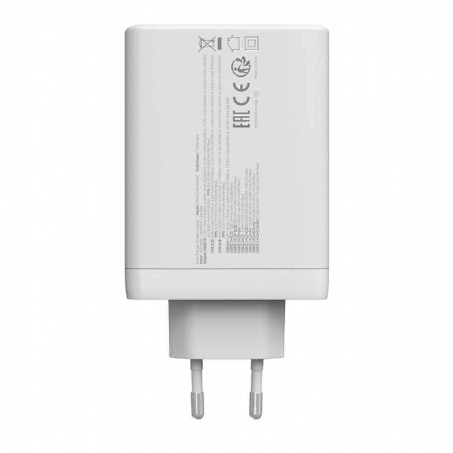 CANYON charger CU140ACC GaN 150W 3xPD 1xQC EU White - Slika 3