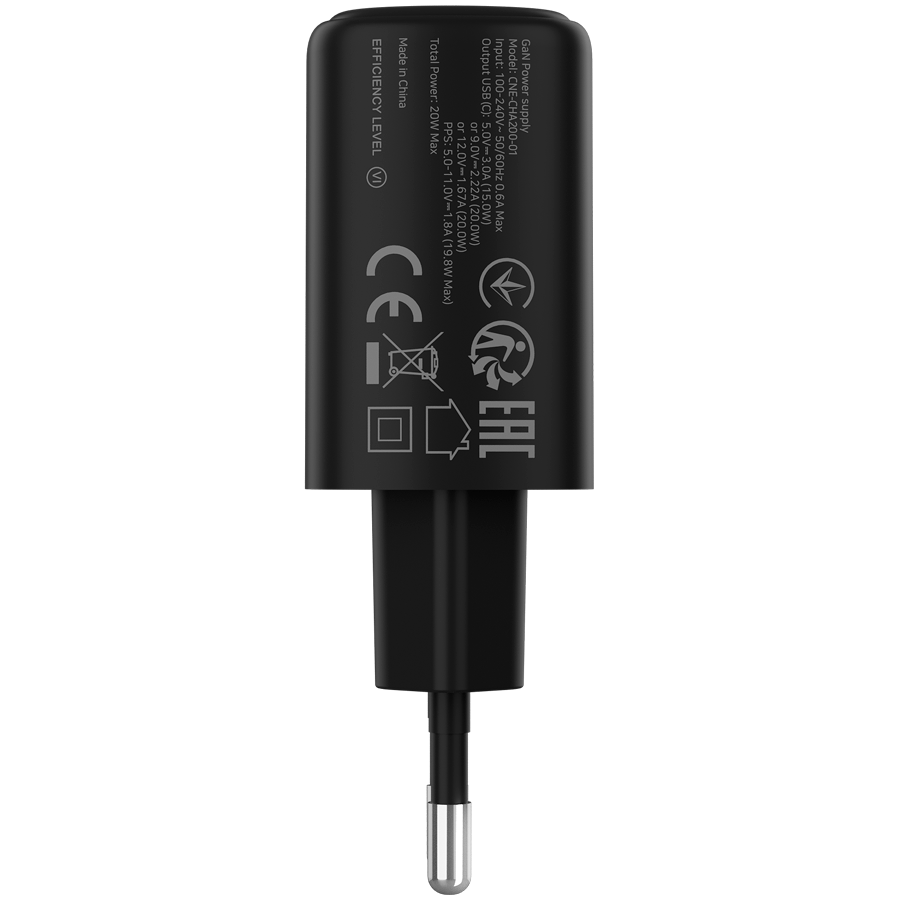 CANYON charger OnCharge 200 20W 1xPD EU Black - Slika 3