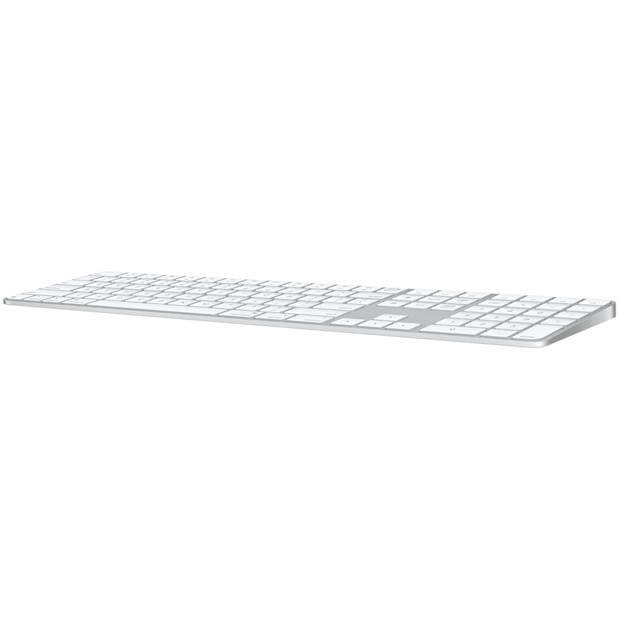 Magic Keyboard with Touch ID and Numeric Keypad for Mac models with Apple silicon - International English - White Keys,Model A3119 - Slika 2