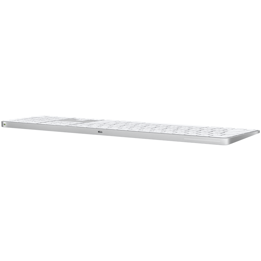 Magic Keyboard with Touch ID and Numeric Keypad for Mac models with Apple silicon - International English - White Keys,Model A3119 - Slika 3
