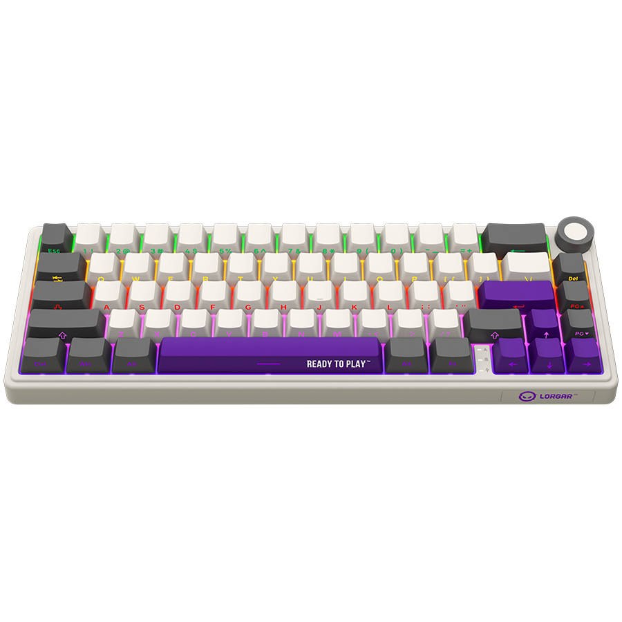 LORGAR KBP70MW, Wireless 65% Mechanical Gaming Keyboard Pro, Beige, CZ/SK layout - Slika 3
