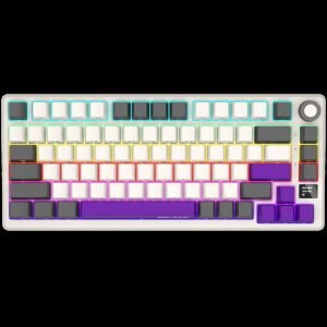 LORGAR KBP7075W, Wireless 75% Mechanical Gaming Keyboard Pro, Beige, CZ/SK layout