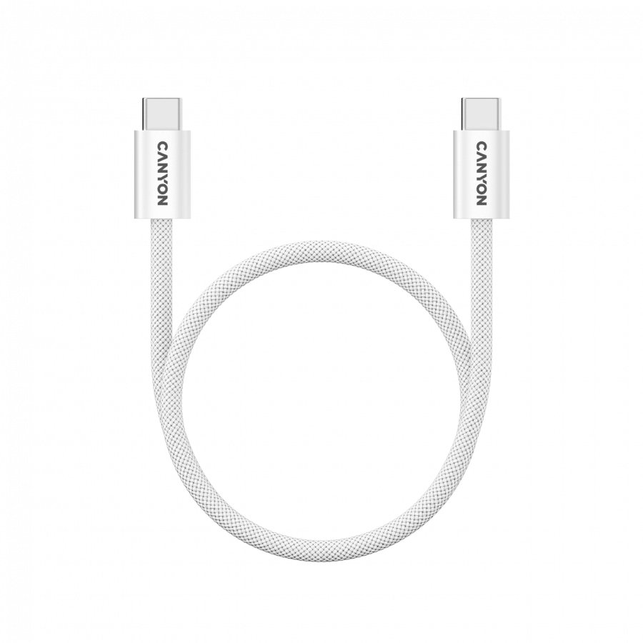 CANYON cable OnWire 60MG C-C 60W Magnet Braided 1m White - Slika 4