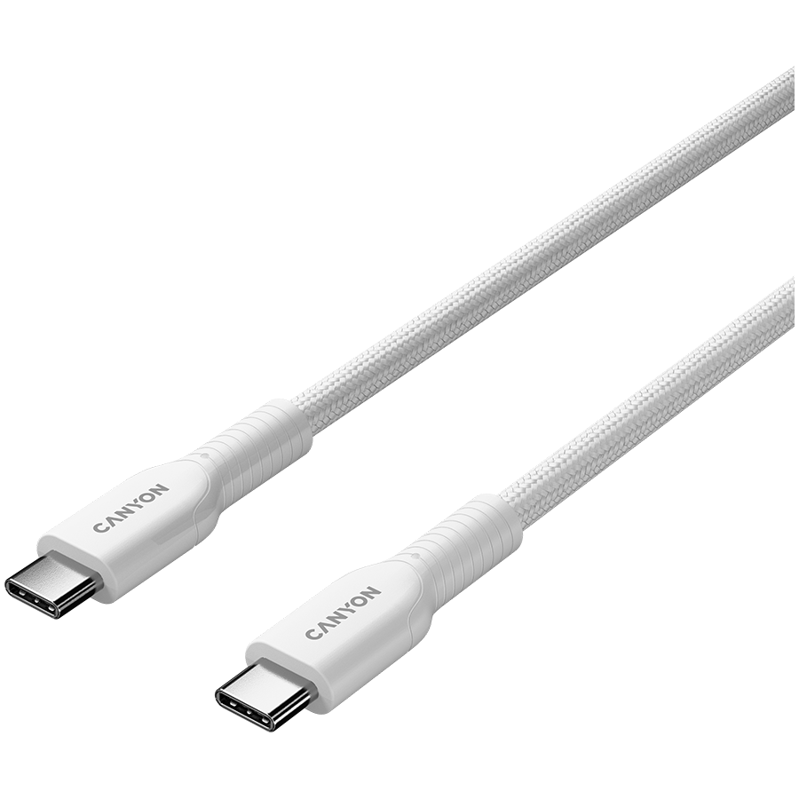 CANYON cable OnWire 60CL C-C 60W COLOR Braided 1m White - Slika 2
