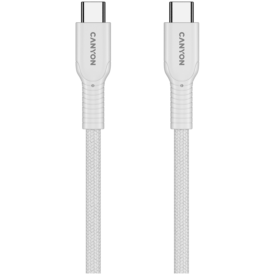 CANYON cable OnWire 60CL C-C 60W COLOR Braided 1m White - Slika 3