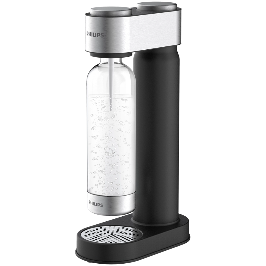PHILIPS Aparat za gaziranu vodu ADD4902BK/10 GoZero, inox detalji, PET boca 1 l, crni