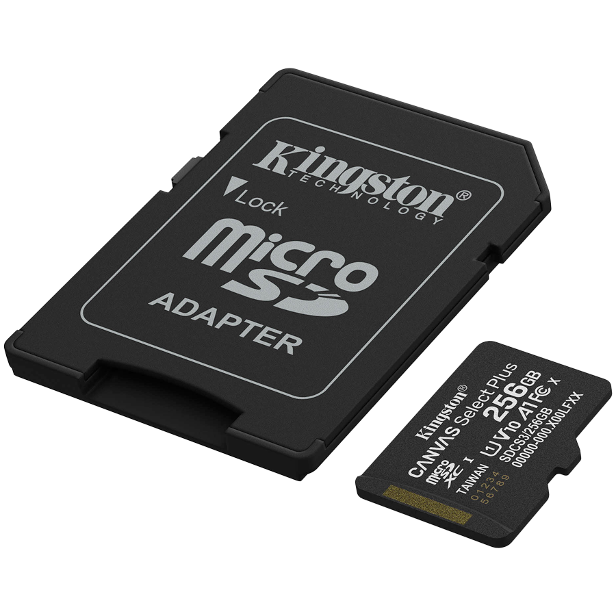 Kingston 256GB microSDXC Canvas Select Plus Gen3 150MB/s A1 Card + Adapter - Slika 2