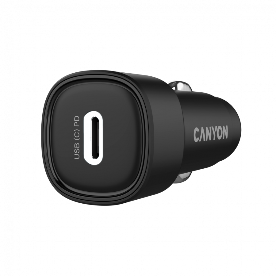 CANYON car charger OnDrive 30 PD 30W USB-C Black - Slika 2