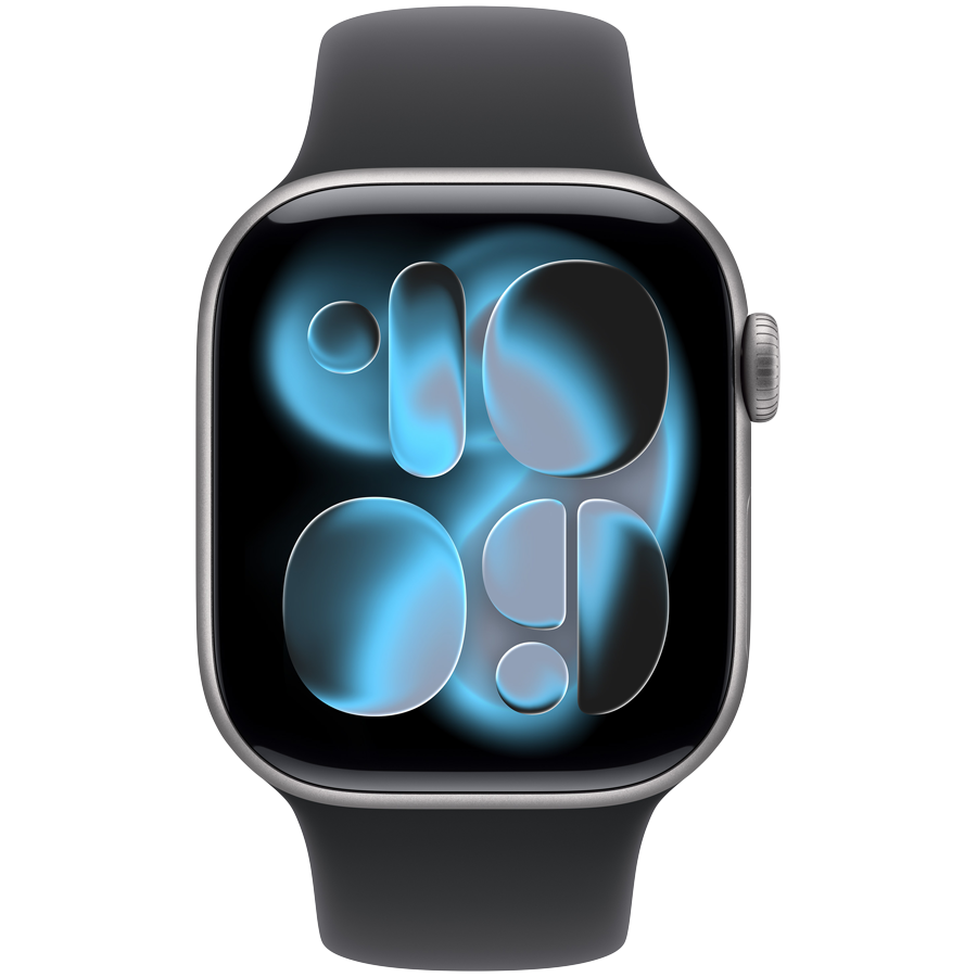 Apple Watch Series 11 GPS 42mm Space Grey Aluminium Case with Black Sport Band - M/L,Model A3331 - Slika 2