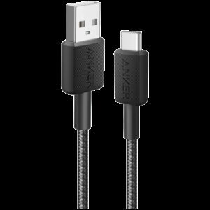 Anker 322 USB-A to USB-C Cable 90 cm Braided Black