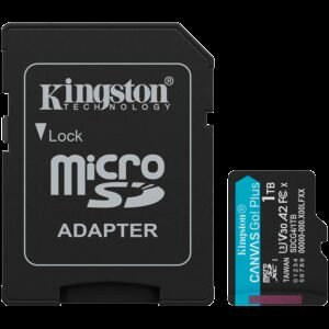 Kingston 1TB microSDXC Canvas Go Plus Gen4 200MB/s A2 U3 V30 Card + Adapter