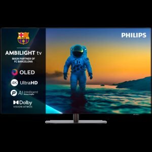 Philips 55OLED820/12 4K Google TV OLED, AMBILIGHT TV, 144 Hz, P5 AI Procesor, 139 cm (55''), Dolby Vision and Dolby Atmos