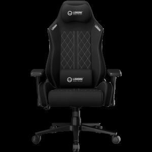 LORGAR CHA41, Ergonomic Gaming Chair Advanced, premium anti-stain fabric, Black/white