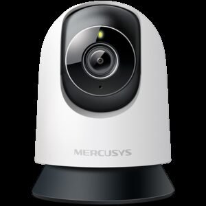Mercusys MC230 Pan/Tilt AI Home Security Wi-Fi Camera, 3K Resolution (2880x1620), Pan and Tilt, Built-in Microphone and Speaker, 850nm IR LED and Color Night Vision, 2.4 GHz Wi-Fi, MERCUSYS APP, Pan/Tilt, Smart Detection and Notification
