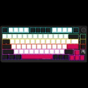 LORGAR KBP7075W, Wireless 75% Mechanical Gaming Keyboard Pro, Black/red, EN layout