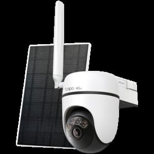 TP-Link Tapo C615G KIT Solar-Powered Pan/Tilt Security Camera Kit, 2K 3MP(2304x1296), 2.4 GHz, 10400mAh rechargeable lithium-ion battery, Solar panel (5.2V, 2.5W), Pan/Tilt, Non-Stop Power, Smart Detection and Notifications (motion, people, cars)