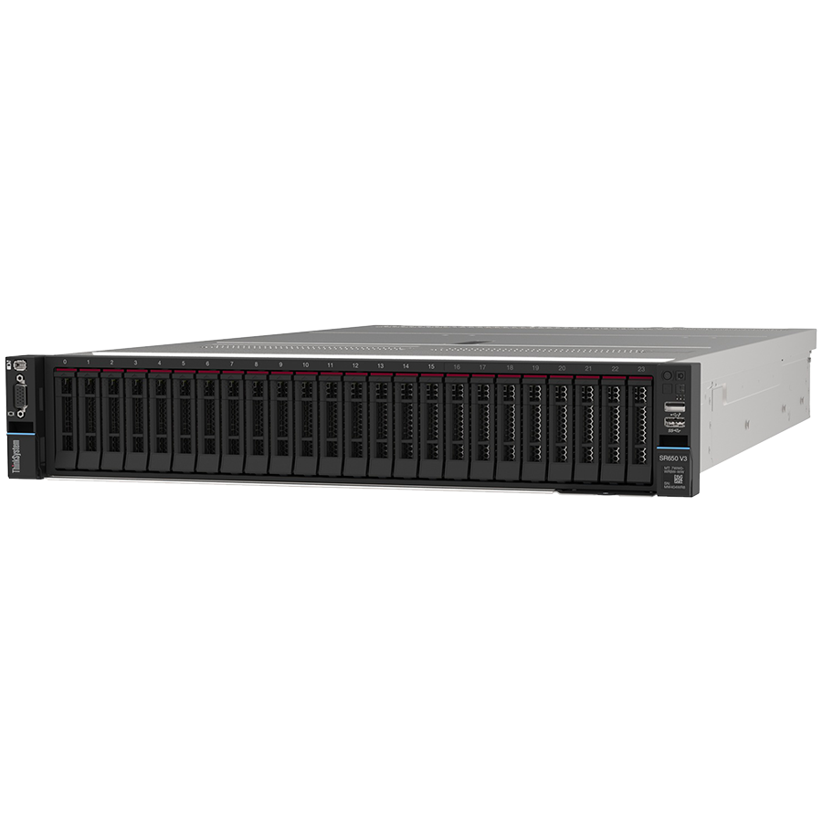 Lenovo ThinkSystem SR650 V3,1x Intel Xeon Silver 4514Y (16C 2.0GHz 150W),1x 32GB (2xR8),1x 940-8i RAID 4GB PCIe 12GB,1x 1100W,XCC Platinum,3yr Warranty