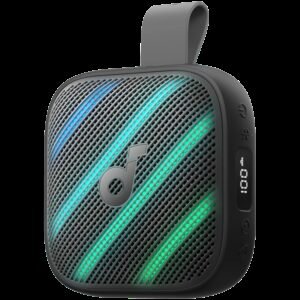 Anker, Soundcore Boom Go 3i Black, 24 Hour Playtime, 15W, IP68, Battery Display, Emergency Charging for Phone, TWS Pairing capable, RGB Lights