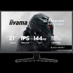 27 IPS Gaming, G-Master Black Hawk, G-SYNC Compatible, 2560x1440 144Hz, HDMI, DisplayPort, 1ms MPRT, Adaptive Sync, Speakers, USB 2x 2.0, Black Tuner