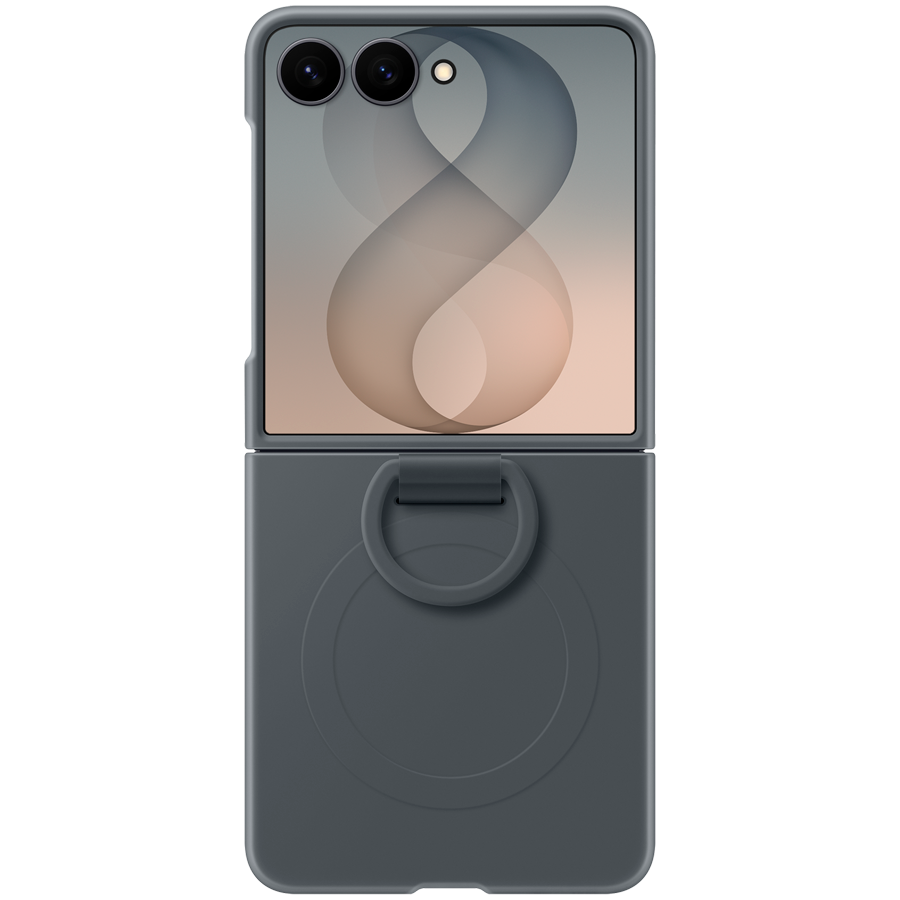 Samsung Galaxy Flip8 Silicone Ring Magnet Case Black - Slika 4