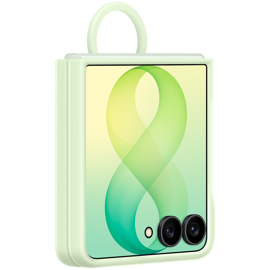 Samsung Galaxy Flip8 Silicone Ring Magnet Case Green - Slika 2