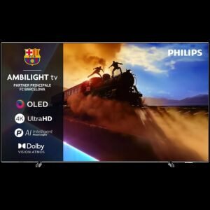 Philips 55''OLED801 4K Titanmemorija 8GB;  P5 AI procesor;Ambilight TV 3 strane; RMS 20W; HDR10+