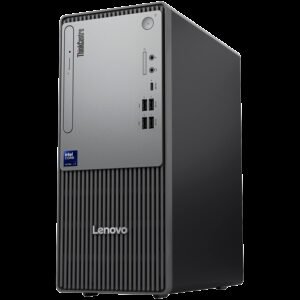 ThinkCentre neo 50t Gen 6, Intel Core Ultra 7 265, 1x 16GB DDR5-5600, 1TB SSD M.2, GeForce RTX 3050 6GB GDDR6, Wi-Fi 6 + BT 5.2, Front: 3x USB 3.2, 2x USB 2.0, CR, Back: 2x USB 3.2, 2x USB 2.0, HDMI, DP, VGA, RJ45, USB KB/Mouse, No OS, 3Yr