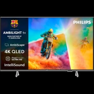 Philips TV QLED 55PQS8501/12, AMBILIGHT 4K QLED TV, 139 cm (55''), Titan OS, AmbiScape, Airplay, P5 Image processor, Dolby Atmos