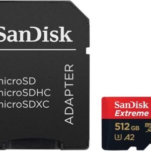 SanDisk Micro SD 512GB Extreme Pro 200MB/s A2+ SD adapter