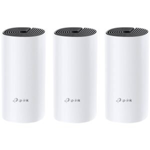 TP-Link Deco M4 (3-pack) AC1200 Whole-Home Mesh Wi-Fi System,Qualcomm CPU,867Mbps at 5GHz+300Mbps at 2.4GHz,2 Gigabit Ports, 2 internal antennas,MU-MIMO, Beamforming,Parental Controls,QoS,Reporting,Access Point Mode,IPv6 Ready,Deco App