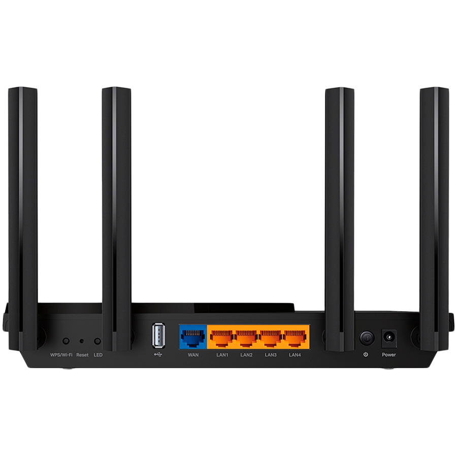 TP-Link Archer AX55 AX3000 Dual Band Gigabit Wi-Fi 6 Router,2402 Mbps(5 GHz) and 574 Mbps(2.4 GHz),4 external High-Performance antennas, 4 x G LAN Ports, 1 x G WAN port, 1 x USB 3.0, Dual-Core CPU,512 MB RAM,OFDMA,HomeShield,WPA3,Beamforming,OneMesh - Slika 2