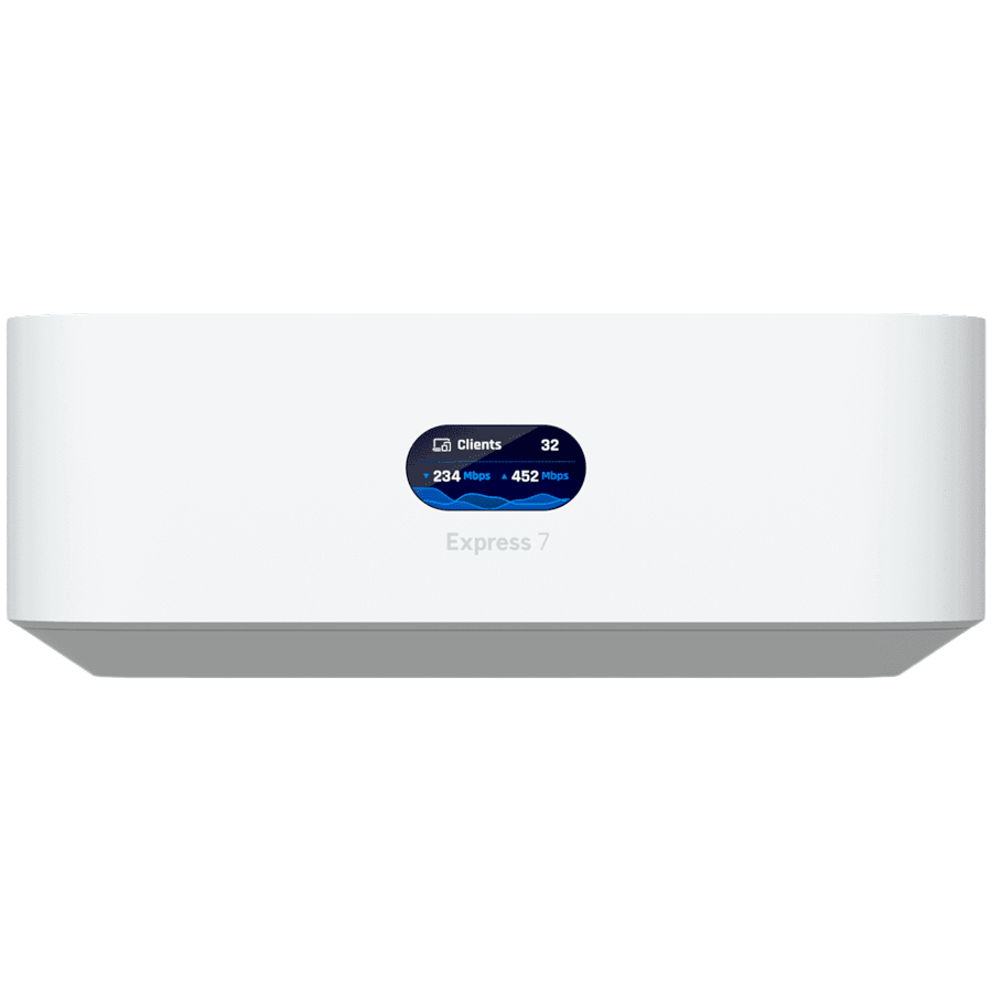 Ubiquiti UniFi Express 7 UX7 Mesh-scalable, super-compact 10G Cloud Gateway with integrated WiFi 7, 10 GbE RJ45 WAN port, 2.5 GbE RJ45 LAN port to extend network, up to 30+ UniFi devices and 300+ clients - Slika 2