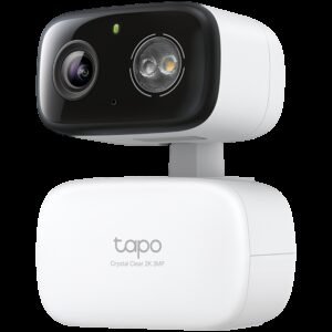 TP-Link Tapo C216 Indoor/Outdoor Pan/Tilt Security Wi-Fi Camera, 2K (2304x1296), 2.4 GHz, Horizontal 360, Pan/Tilt, Smart Detection and Notifications (motion, people, baby crying), Motion Tracking, IP65, Remote Control, Two-Way Audio