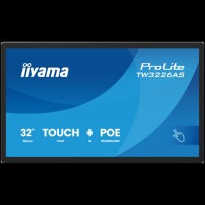 Iiyama PROLITE TW3226AS-B3P Android PC  PCRK3576 RAM 4 GB SSD 32GB Mali-G52 Gigabit ETH IEEE 802.11ax WI-Fi 6 BT Android 14 FHD TOUCH BLACK
