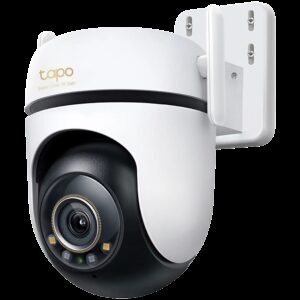 TP-Link Tapo C530WS Outdoor Pan/Tilt Security Wi-Fi Camera, 3K 5MP (2880x1620), 2.4 GHz, 2 x External Antennas, 1 x Ethernet Port, Horizontal 360, Pan/Tilt, Starlight Color Night Vision, Smart AI Detection and Notifications (motion, people, pets,..)