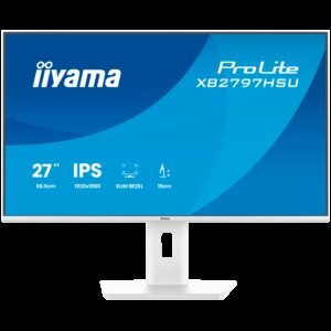 IIYAMA Prolite XB2797HSU-W1 Business Monitor - 68.6 cm (27"), FULL HD (1920x1080), IPS LED, 120Hz, 350 cd/m², matte / white
