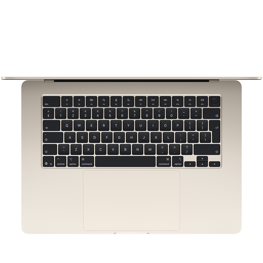 MacBook Air 15-inch,Starlight, Model A3448, M5 CHIP WITH 10C CPU, 10C GPU,16GB unified memory,35W Dual USB-C Power Adapter,512GB SSD storage,Two Thunderbolt 4 Ports,Touch ID,Liquid Retina display,Force Touch Trackpad, KEYBOARD-INT - Slika 2