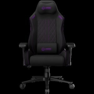 LORGAR CHA41, Ergonomic Gaming Chair Advanced, premium anti-stain fabric, Black/purple