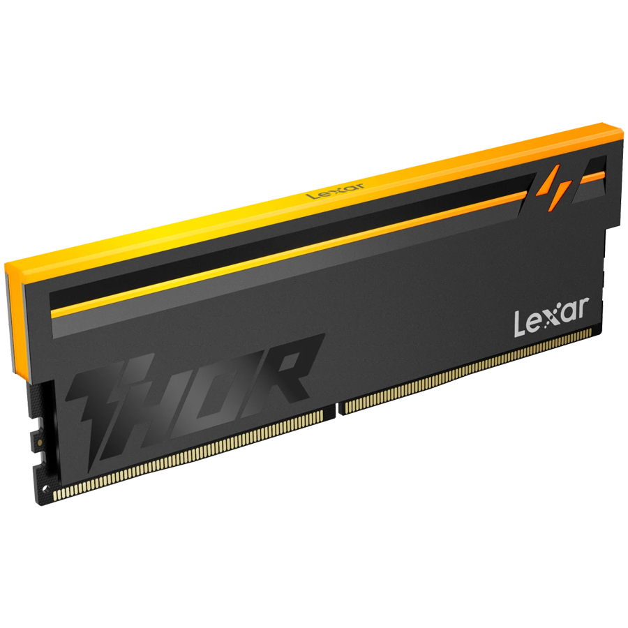 Lexar THOR 2.0 16GB DDR5 6000 CL36 1.3V Memory with heatsink and RGB lighting, Black Color, Single pack - Slika 2
