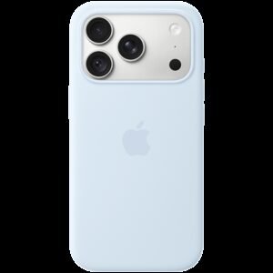iPhone 18 Pro Silicone Case with MagSafe - Crisp Blue, Model A3701